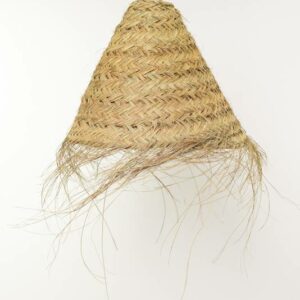 LÁMPARA CÓNICA TUPIDA CON FLECOS GRANDE