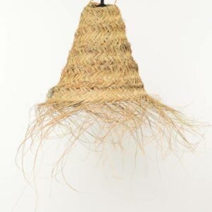 LÁMPARA CÓNICA TUPIDA CON FLECOS PEQUEÑA